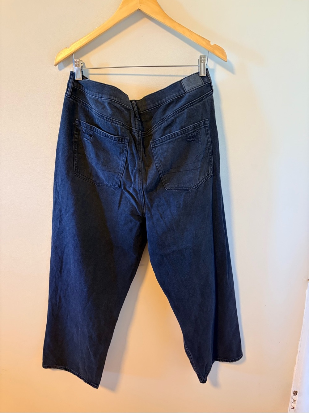 American Eagle Distressed Black Highest Waist 90s Boyfriend Jeans - 16s - Picture 4 of 5